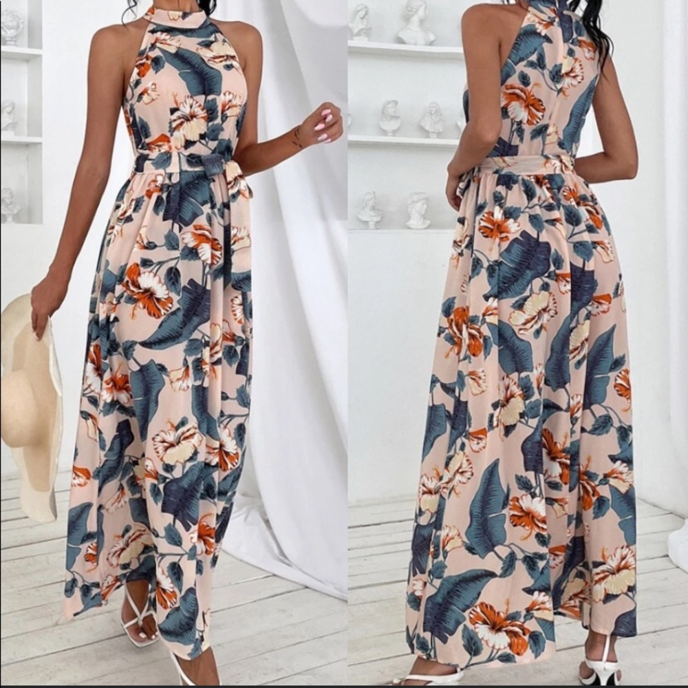 Boho floral print later maxi dress - Picture 3 of 3